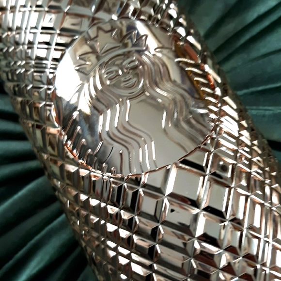 STARBUCKS LTD ED COPPER METALLIC TEXTURED CUP SWIRL STRAW! RARE! - Picture 2 of 10